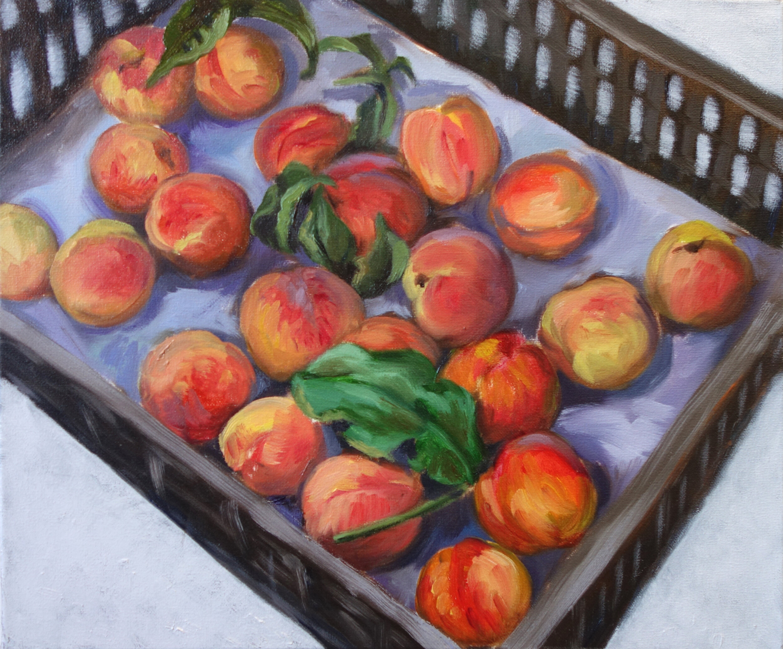 Market peaches