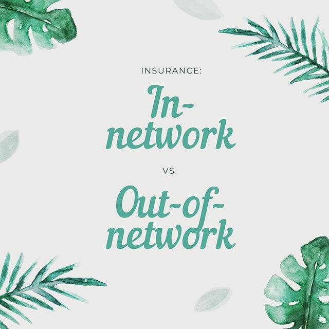 What does it mean for a provider to be &quot;in-network&quot; with your insurance? ⁣⁣
⁣⁣
It means: ⁣⁣
The insurance company and the provider have a contracted relationship. ⁣⁣
⁣⁣
The contract lays out: ⁣⁣
What the insurance company will pay for. ⁣⁣
W