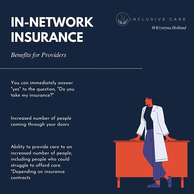 I&rsquo;ve been having a lot of conversations with providers (especially folks who are considering becoming solopreneurs) about whether o not they should take insurance.

You are the only person who can make that decision.

These perspectives were wr
