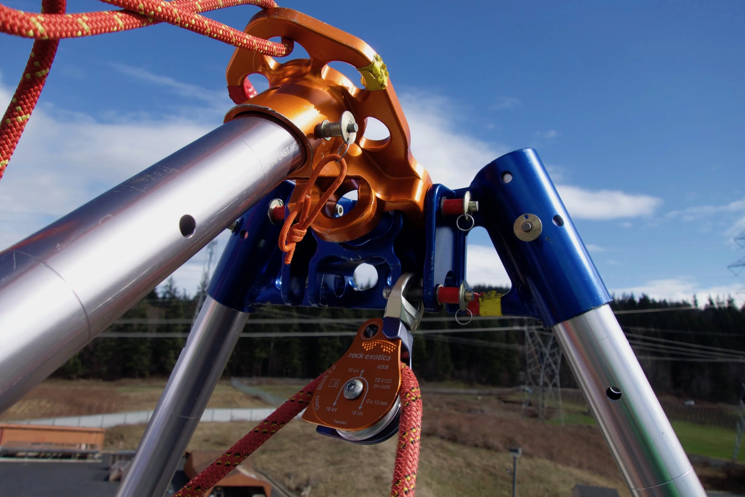 The popular “Arizona Vortex” tripod from CMC. A category of rescue tools known as Artificial High Directionals (AHD’s)