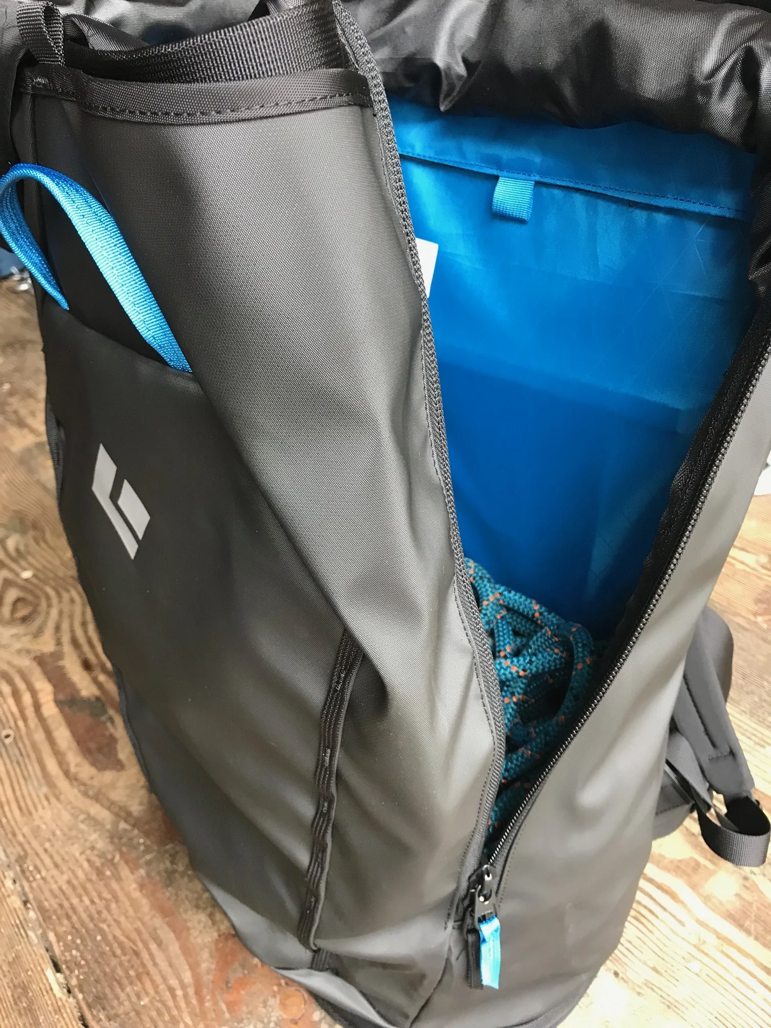 Fills about a third of the packs volume and leaves plenty of room to spare.