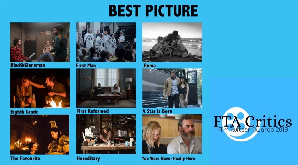 FTA nominees for best picture 2019, courtesy of @FTACritics official Twitter