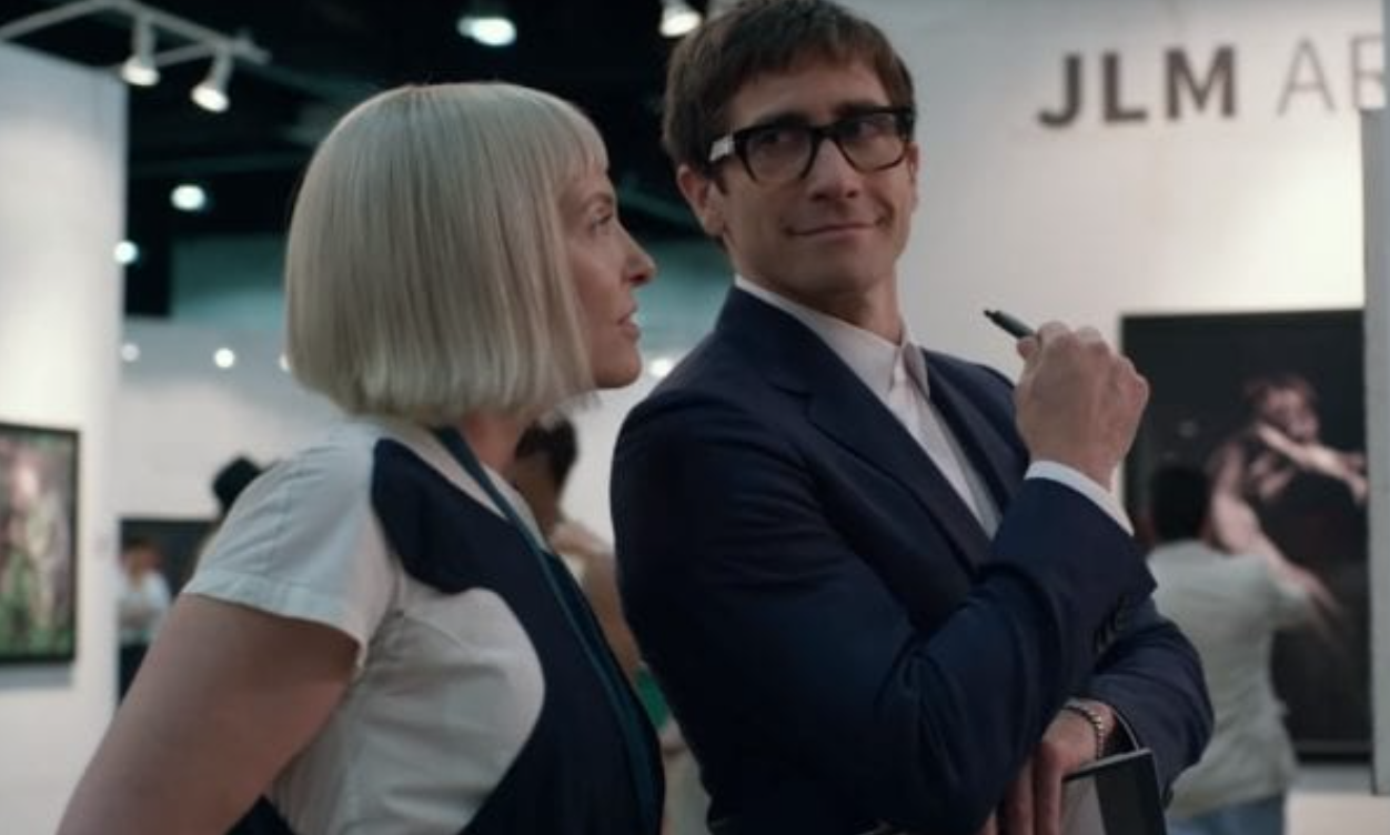 Toni Collette & Jake Gyllenhaal in Velvet Buzzsaw , photo by Claudette Barius, courtesy of Netflix