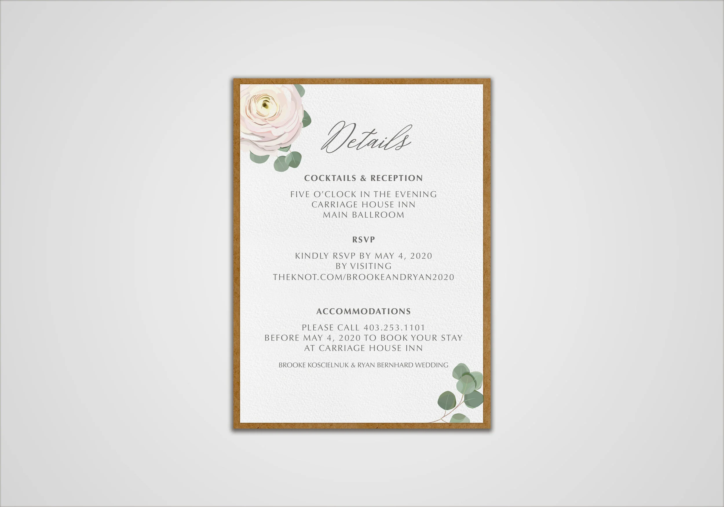 Wedding Details