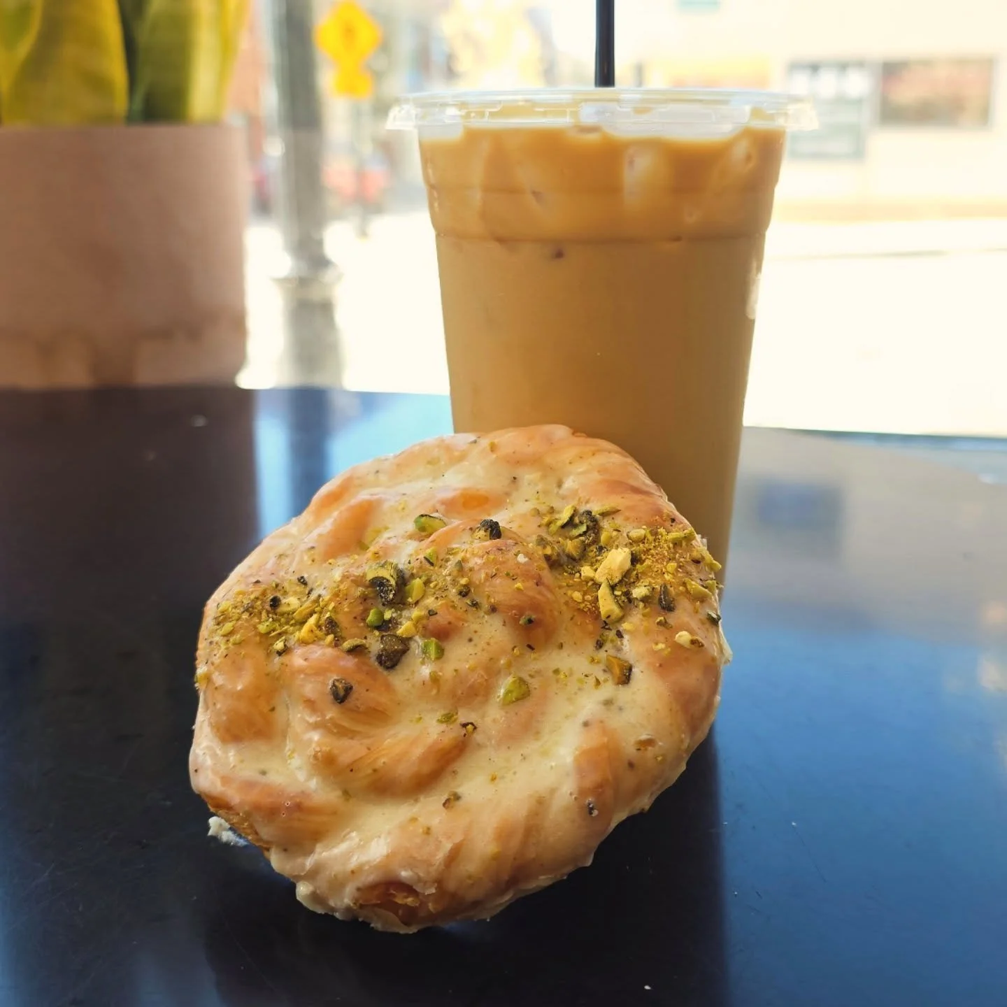 !New drink special!
We took our cold brew and combined it with condensed milk for an always refreshing Vietnamese-style coffee. It's a perfect pairing with a pistachio croissant twits or just about any other treat you can get your hands on 🥐☕