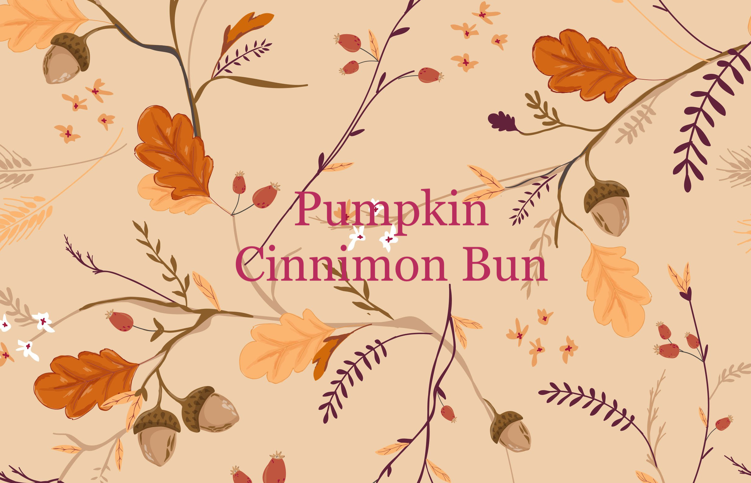 Pumpkin Cinnamon Bun