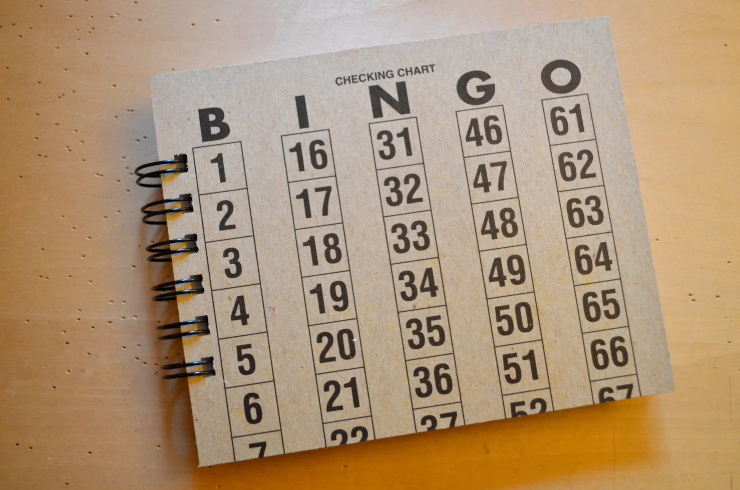 Bingo Journal