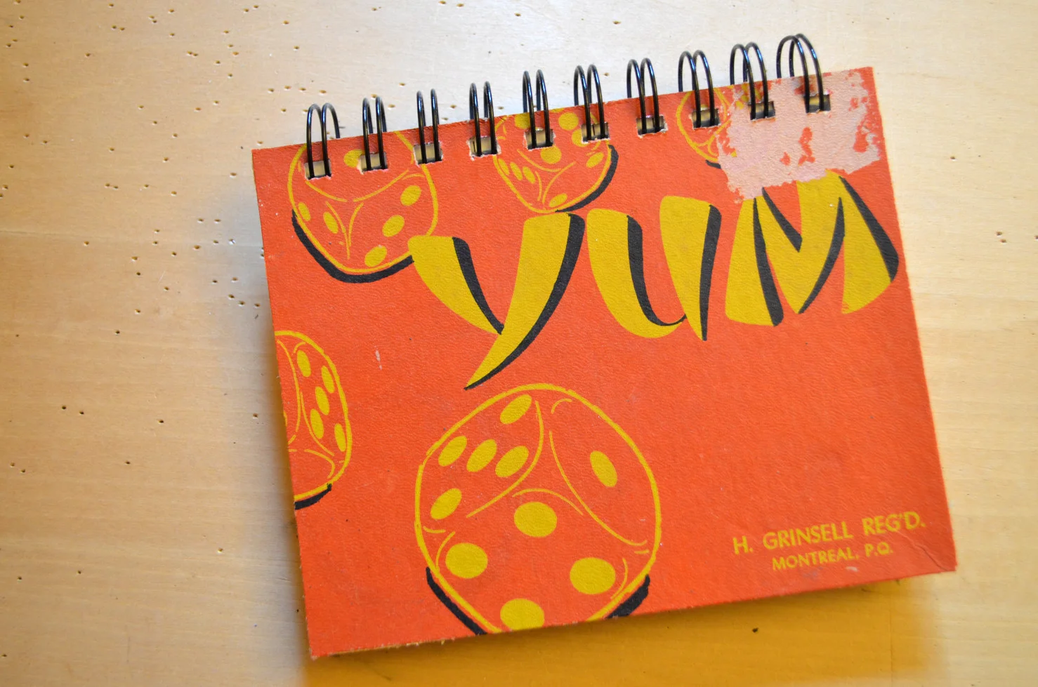 Yum Game Box Journal