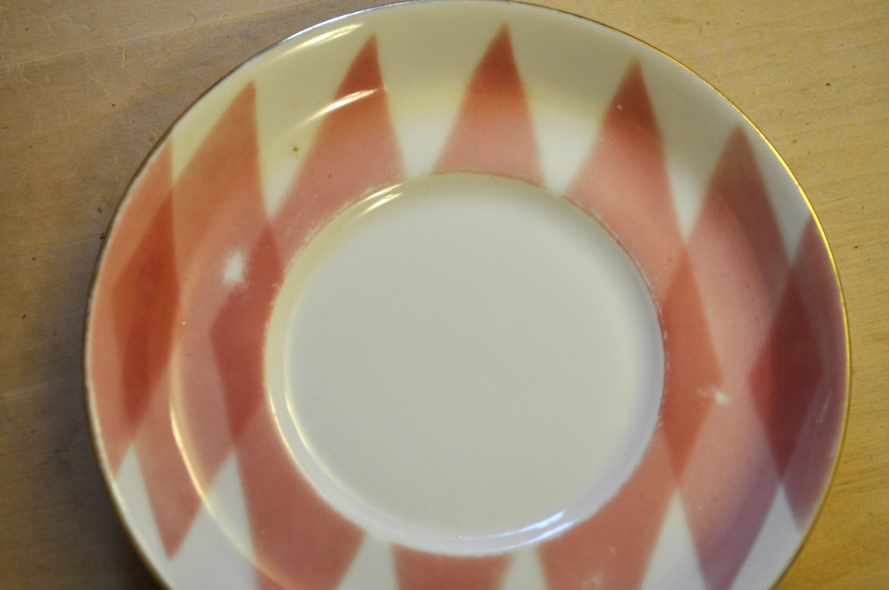 Pink Diamond China Saucer