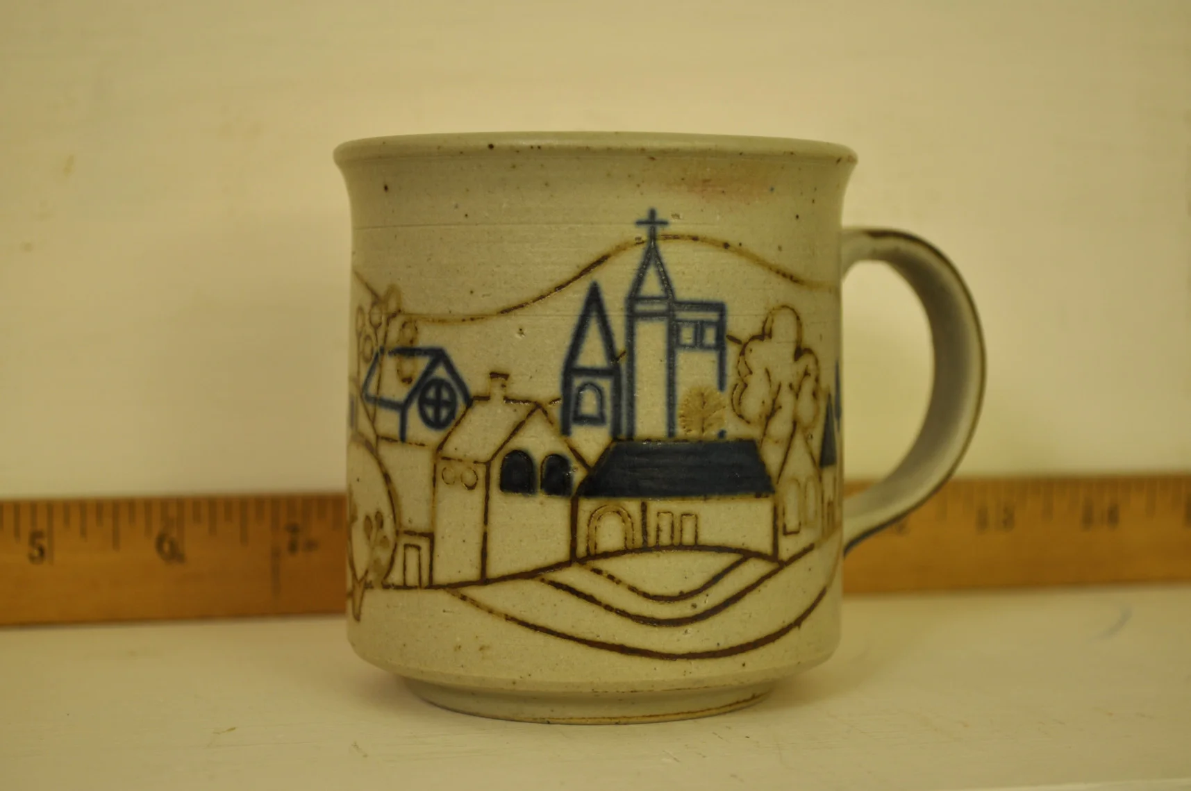Fanciful Village Stoneware Mug