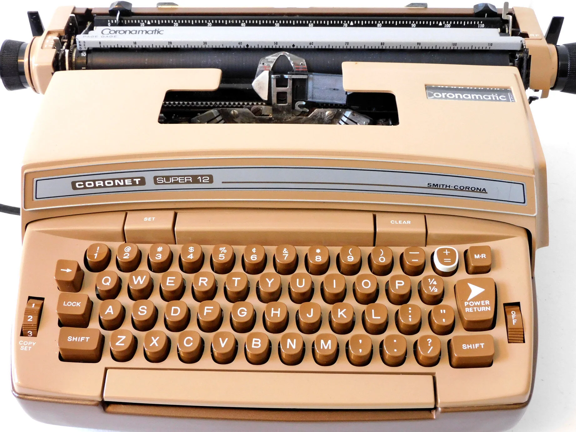 Smith-Corona Coronamatic Typewriter - Beige