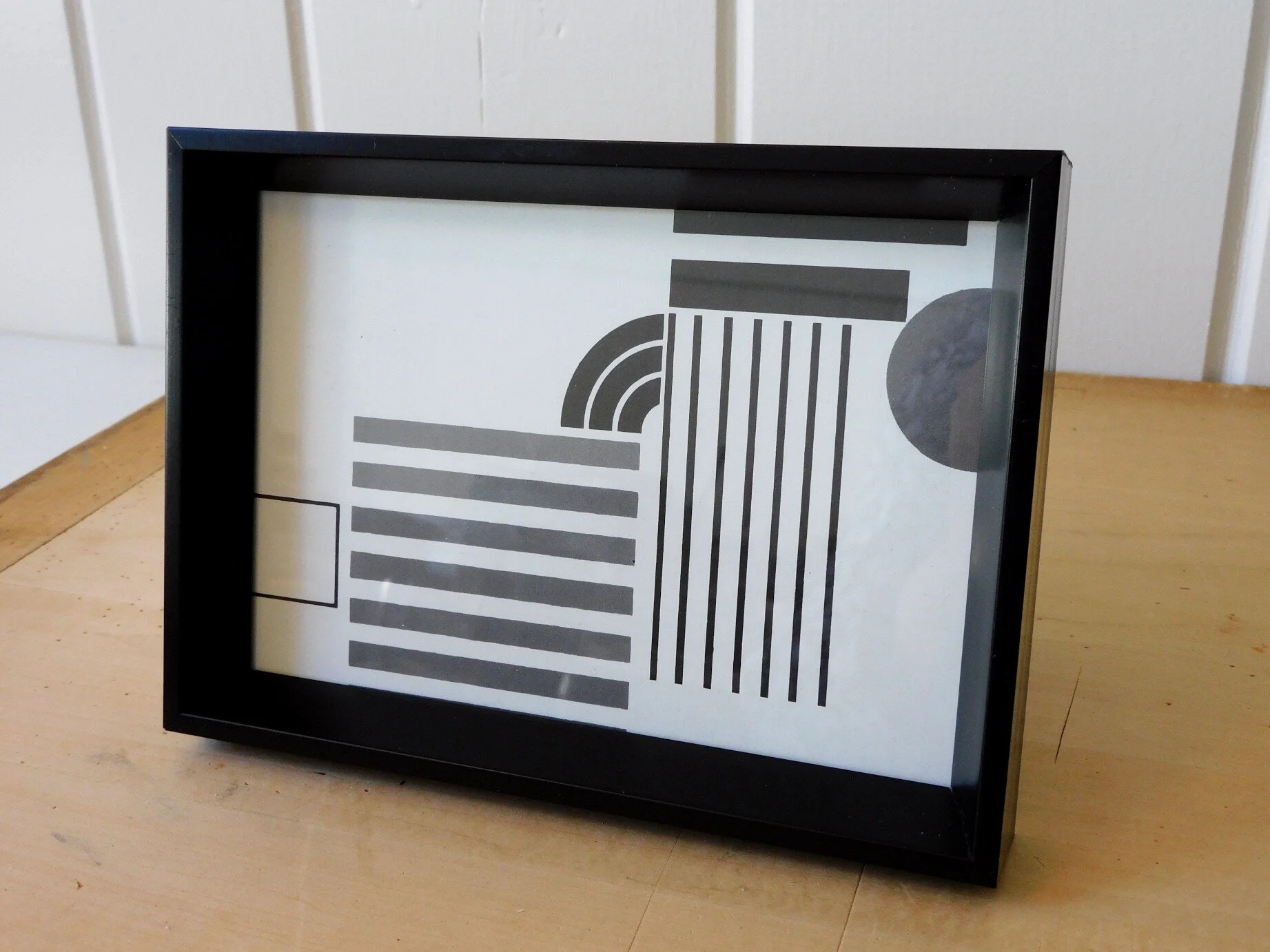 Black Abstract Framed Art