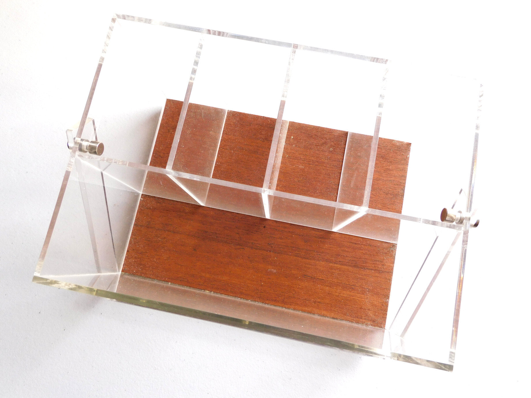 Acrylic + Wood Desktop Organizer