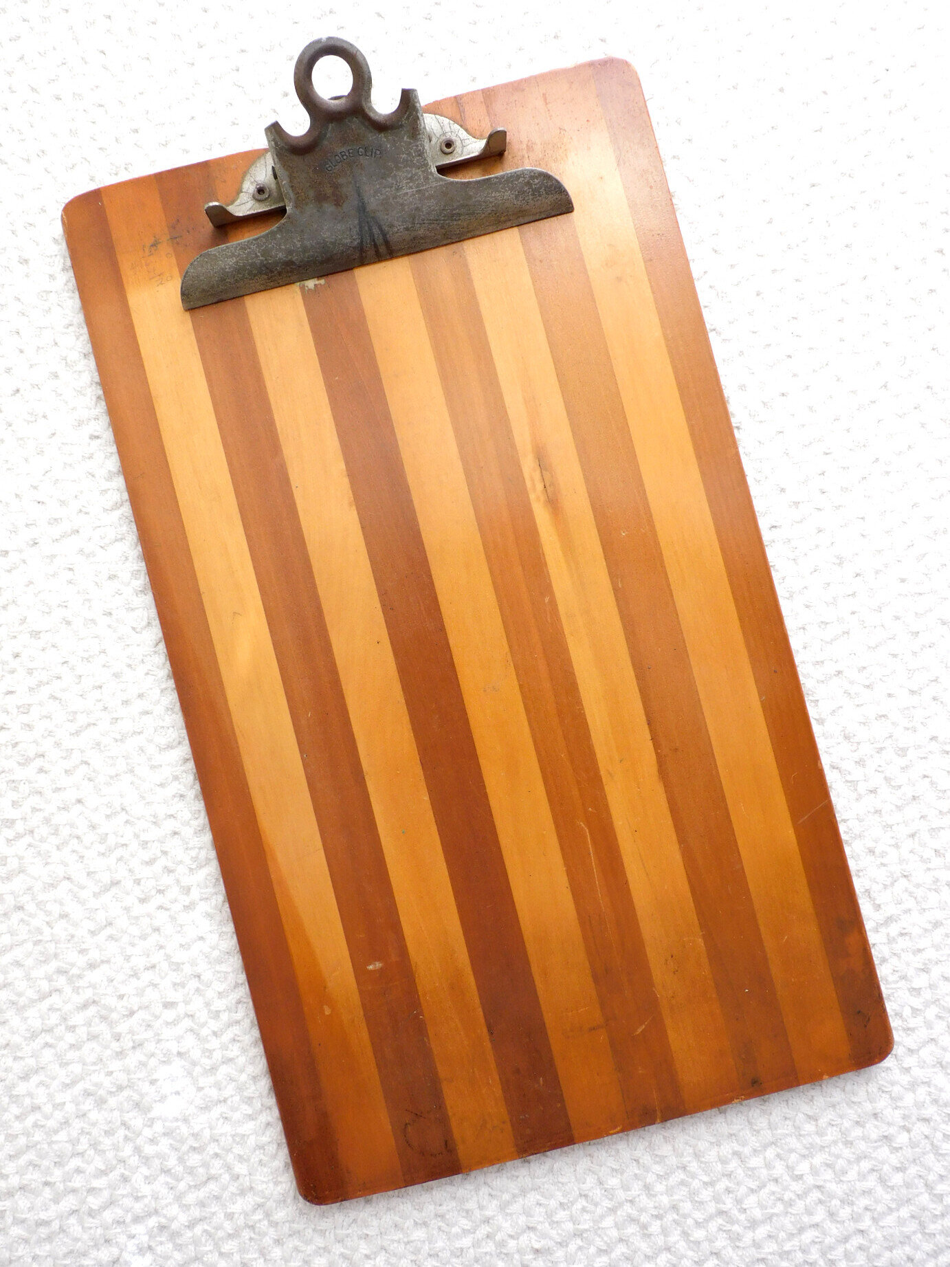 Vintage Striped Wooden Clipboard