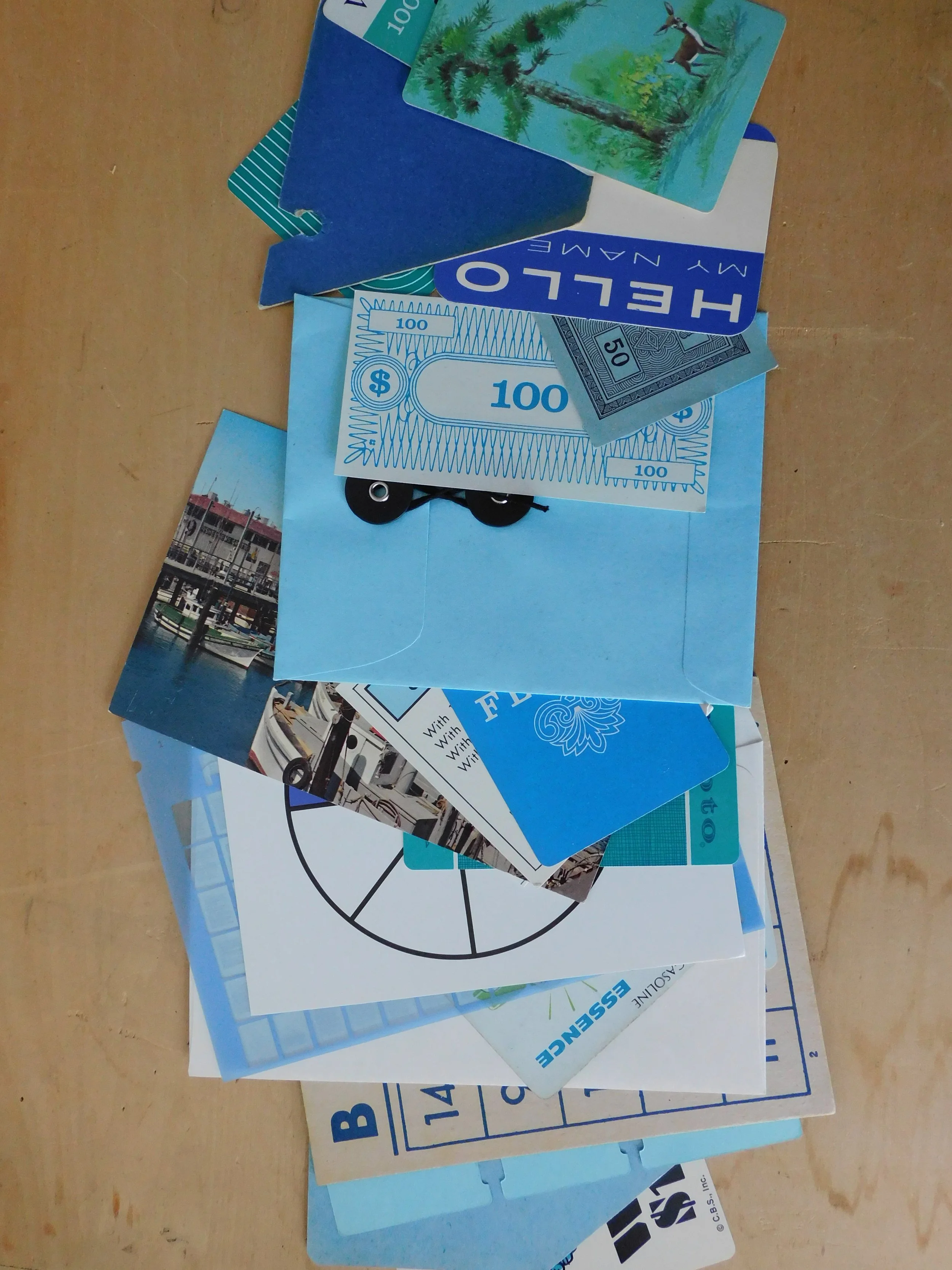 Blue Vintage Ephemera Pack