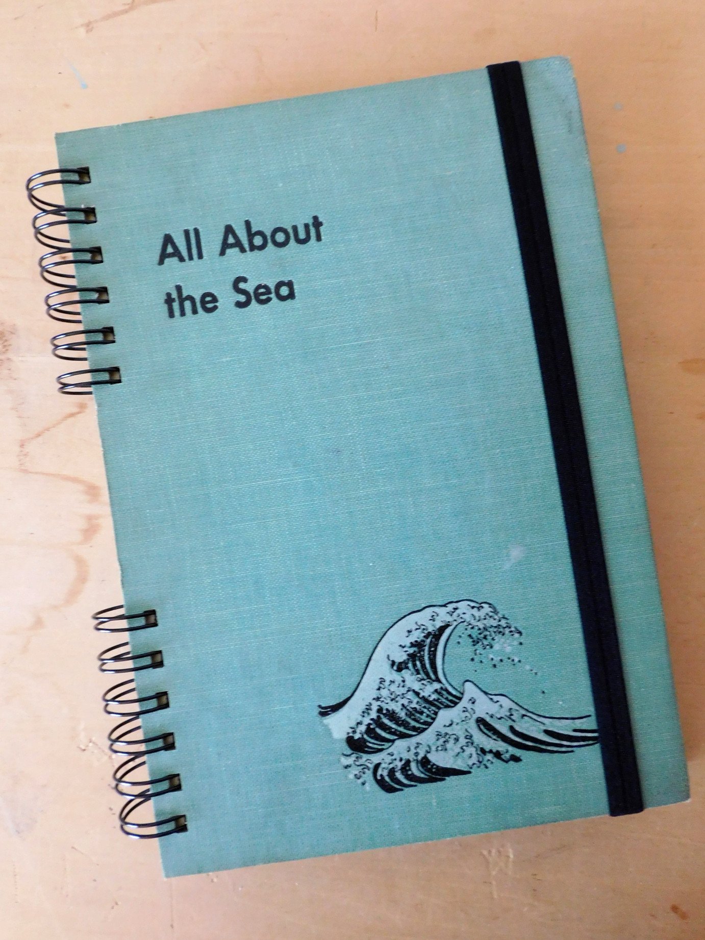 All About the Sea Upcycled Wire-Bound Journal