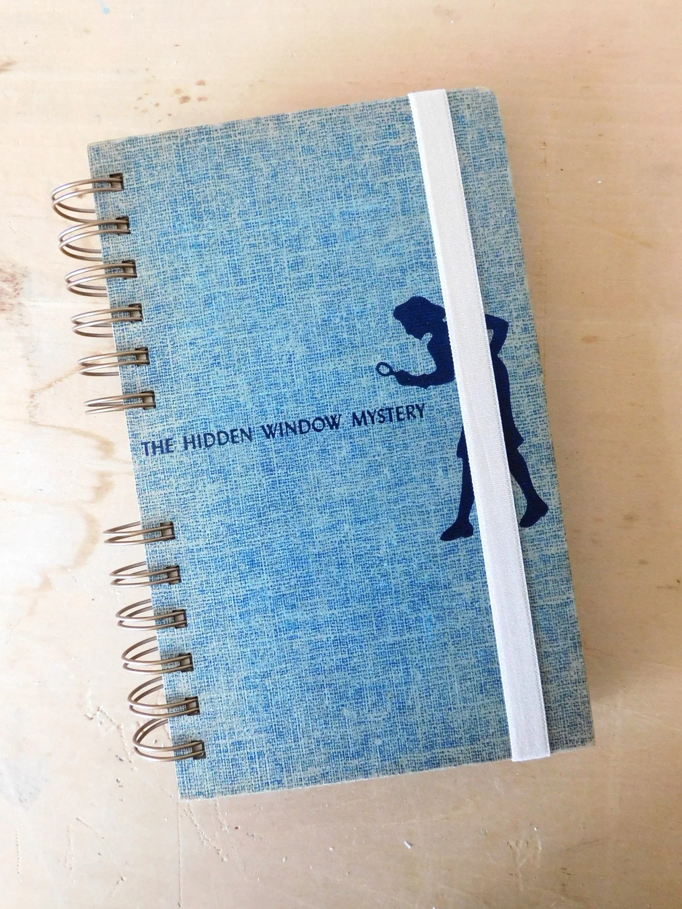 The Hidden Window Mystery Upcycled Wire-Bound Journal