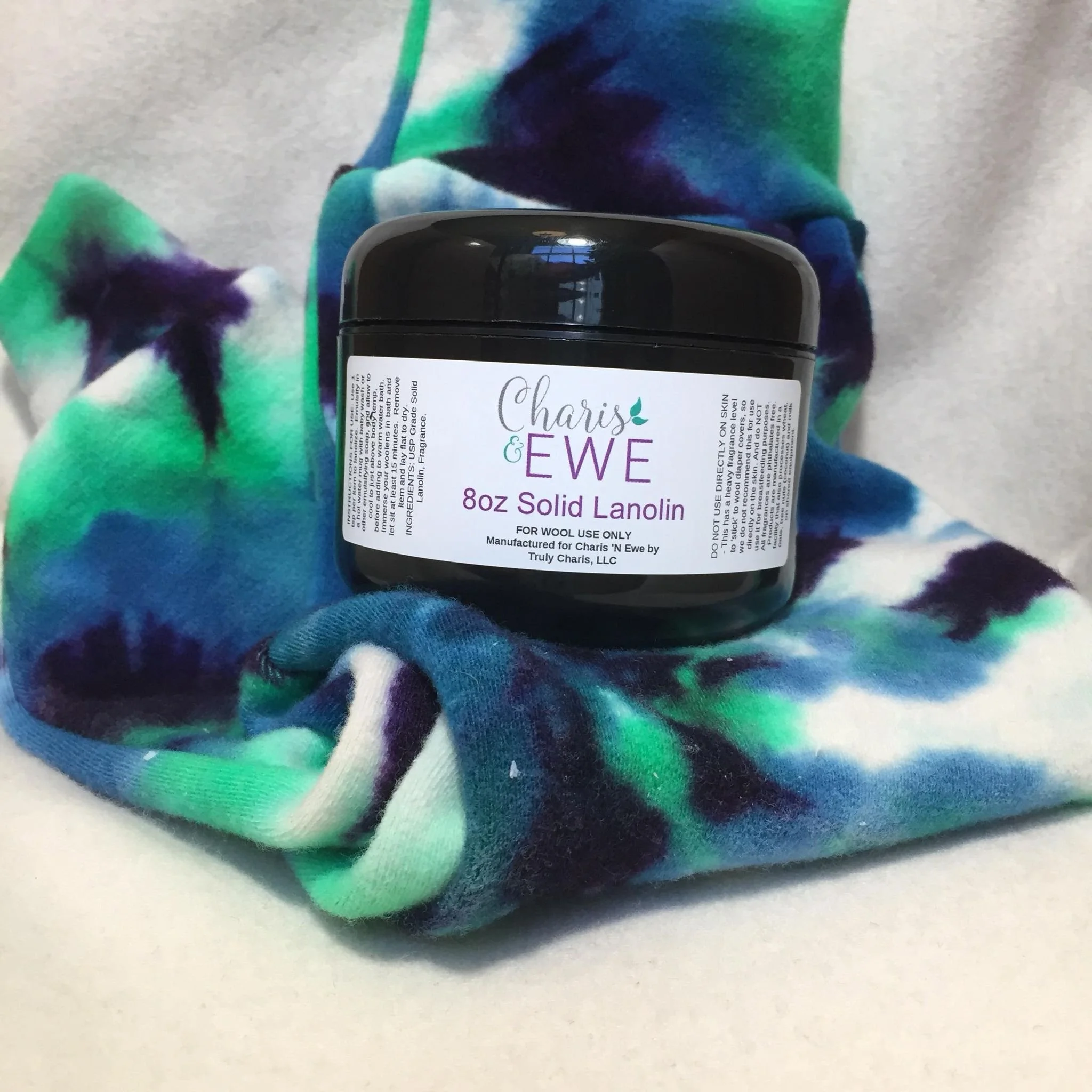 Charis N Ewe Unscented Solid Lanolin-8 oz