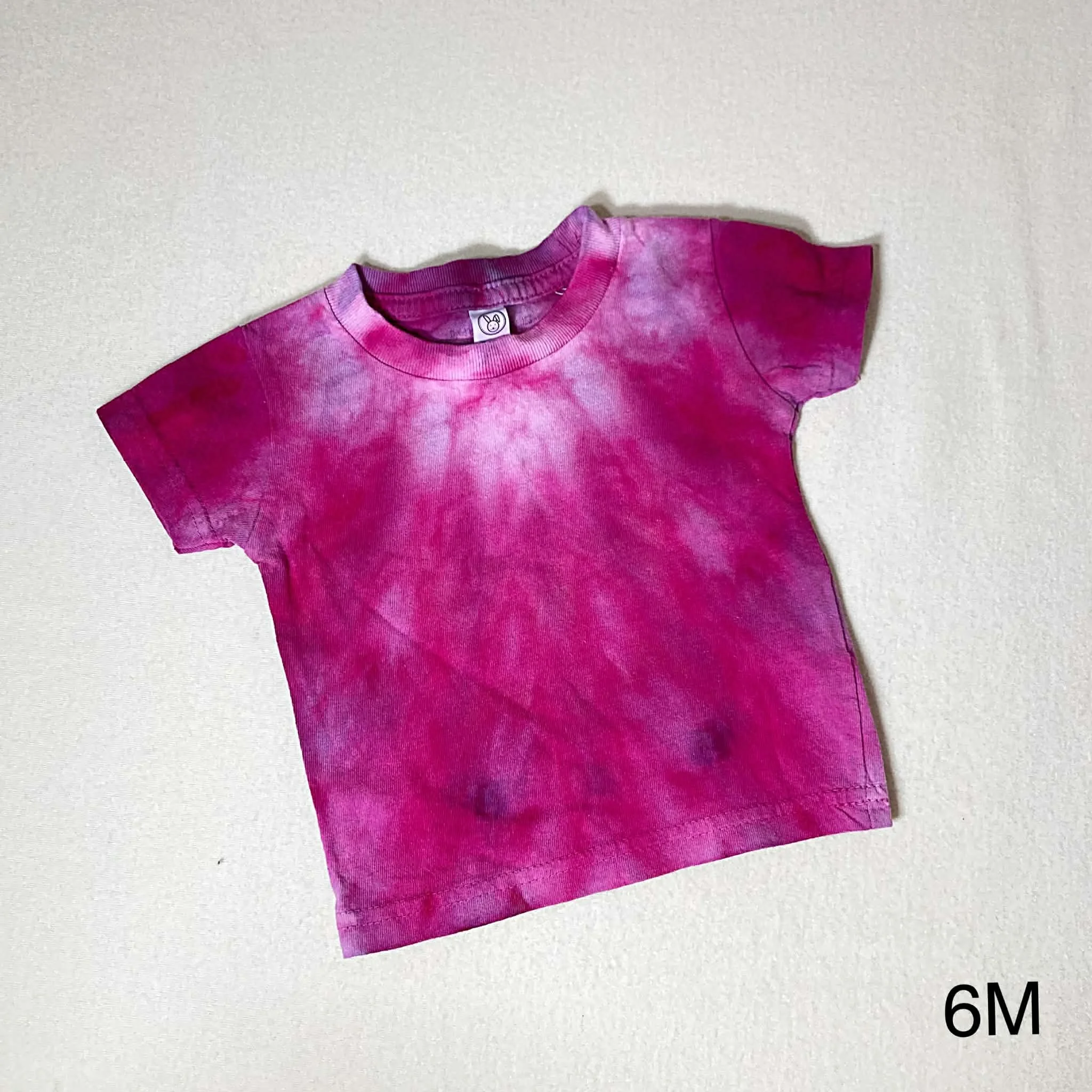 RTS Hand dyed 100% Cotton T shirt-6 months
