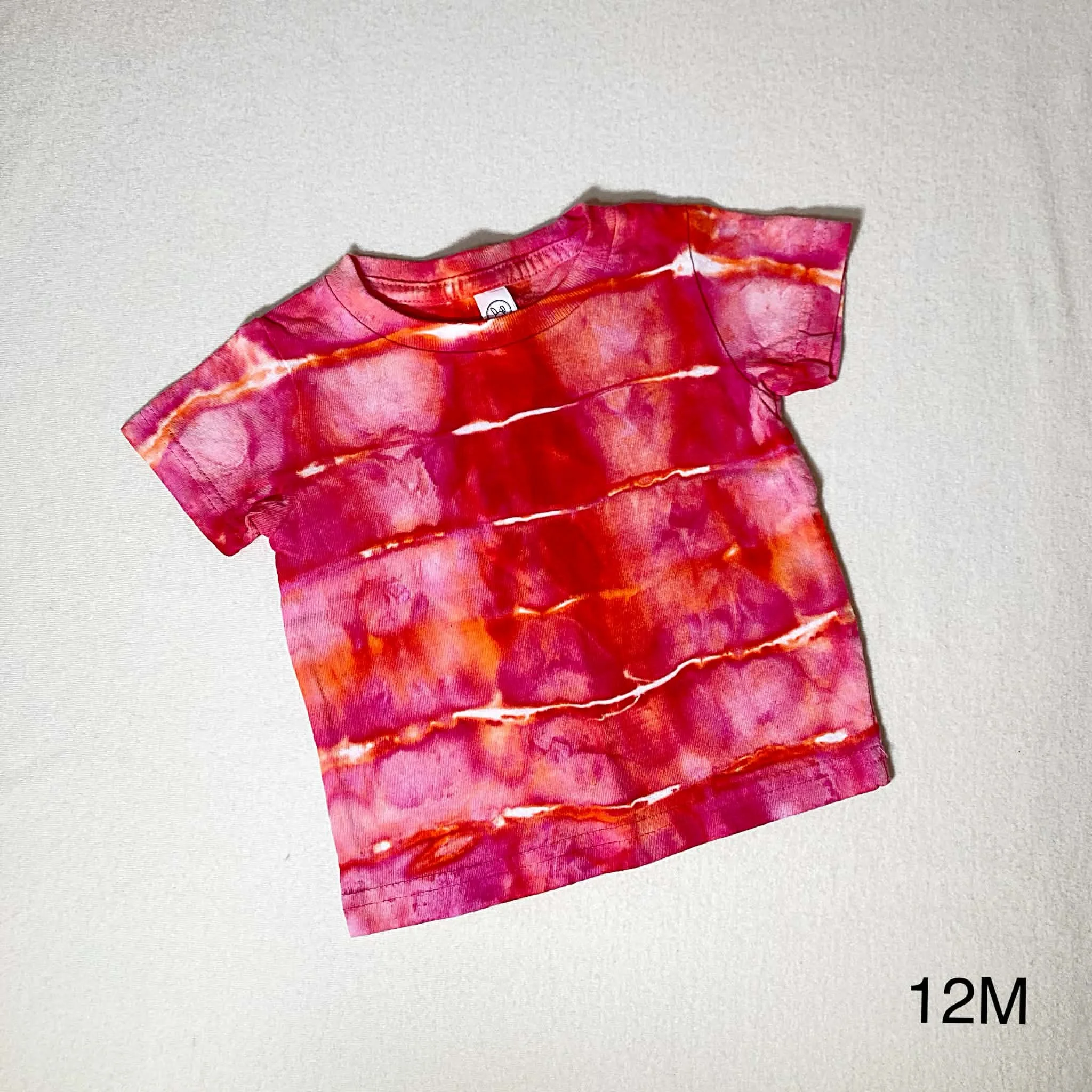 RTS Hand dyed 100% Cotton T shirt- 12 month