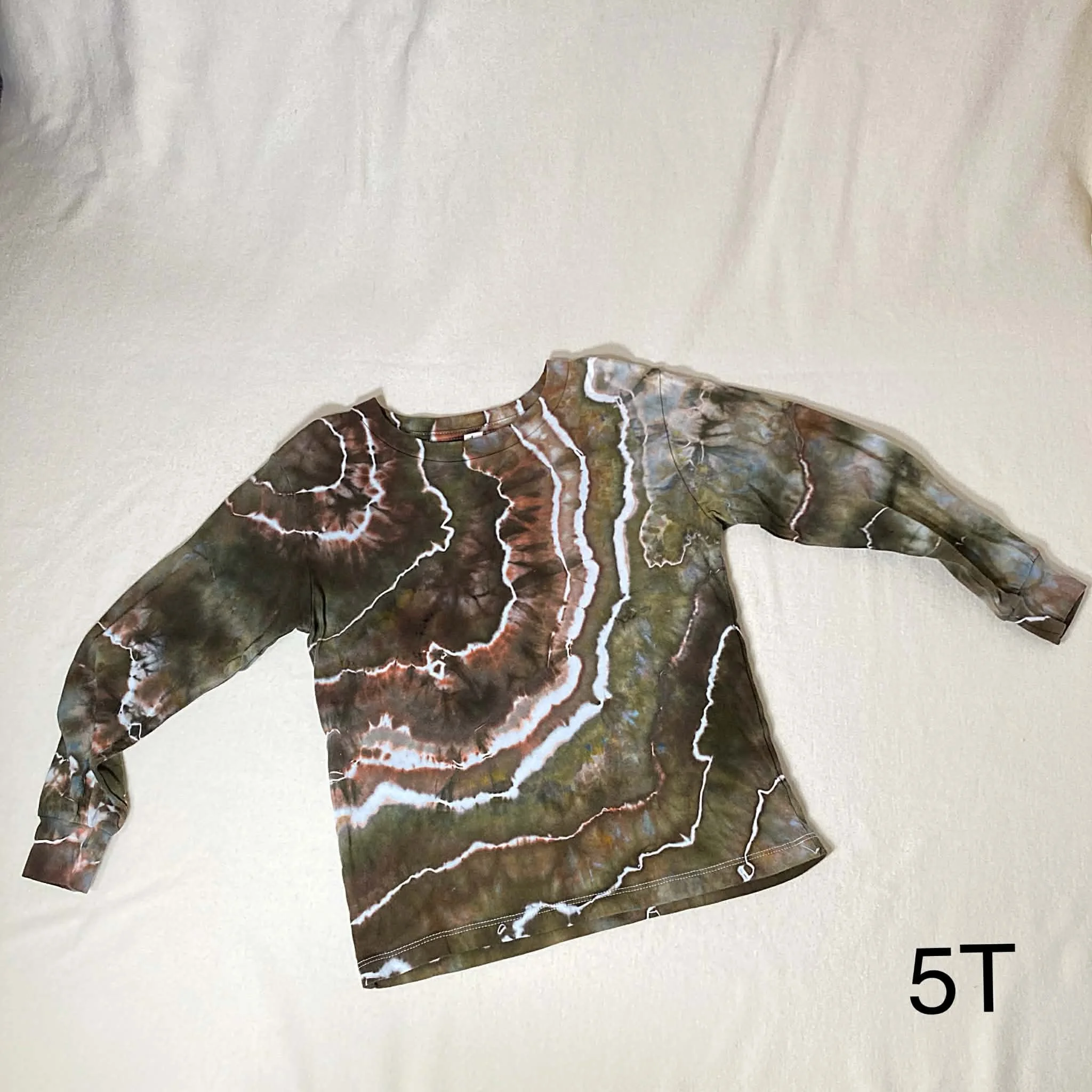 Ready to Ship 100% Cotton T-shirt-5T Long Sleeves