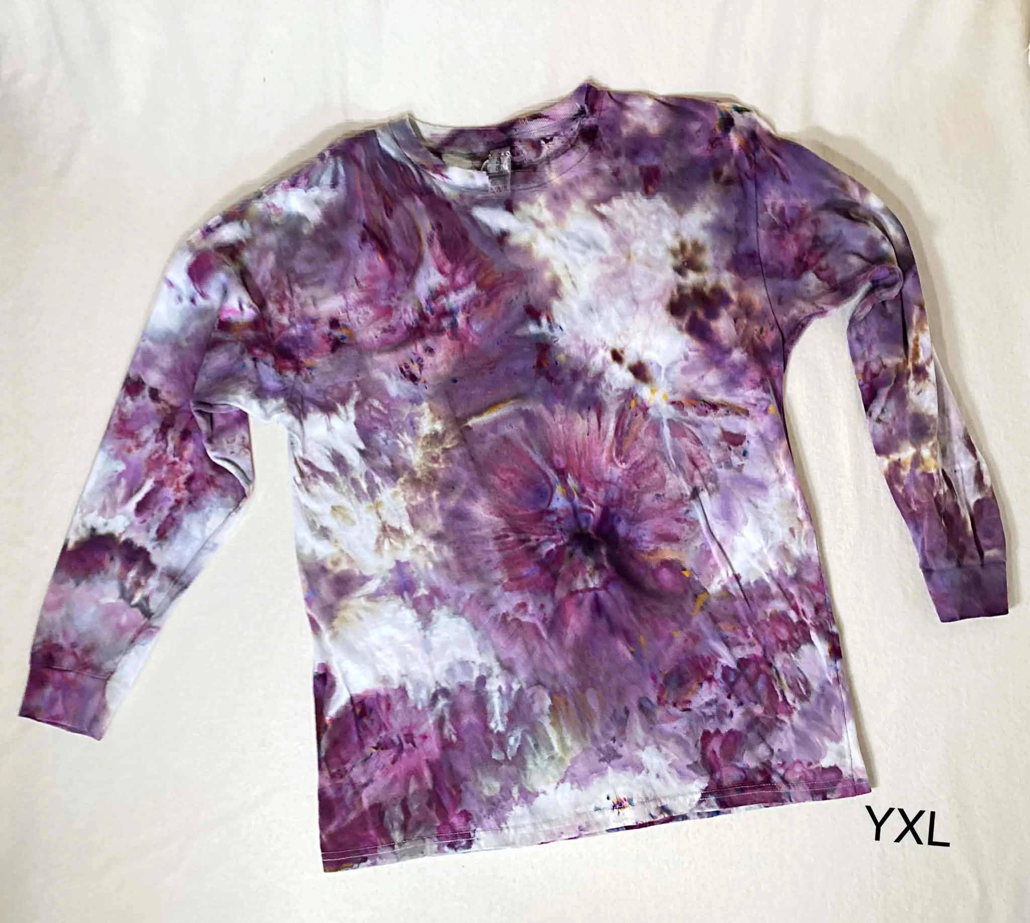 Ready to Ship 100% Cotton T-shirt; Size Youth Extra Large Long sleeves