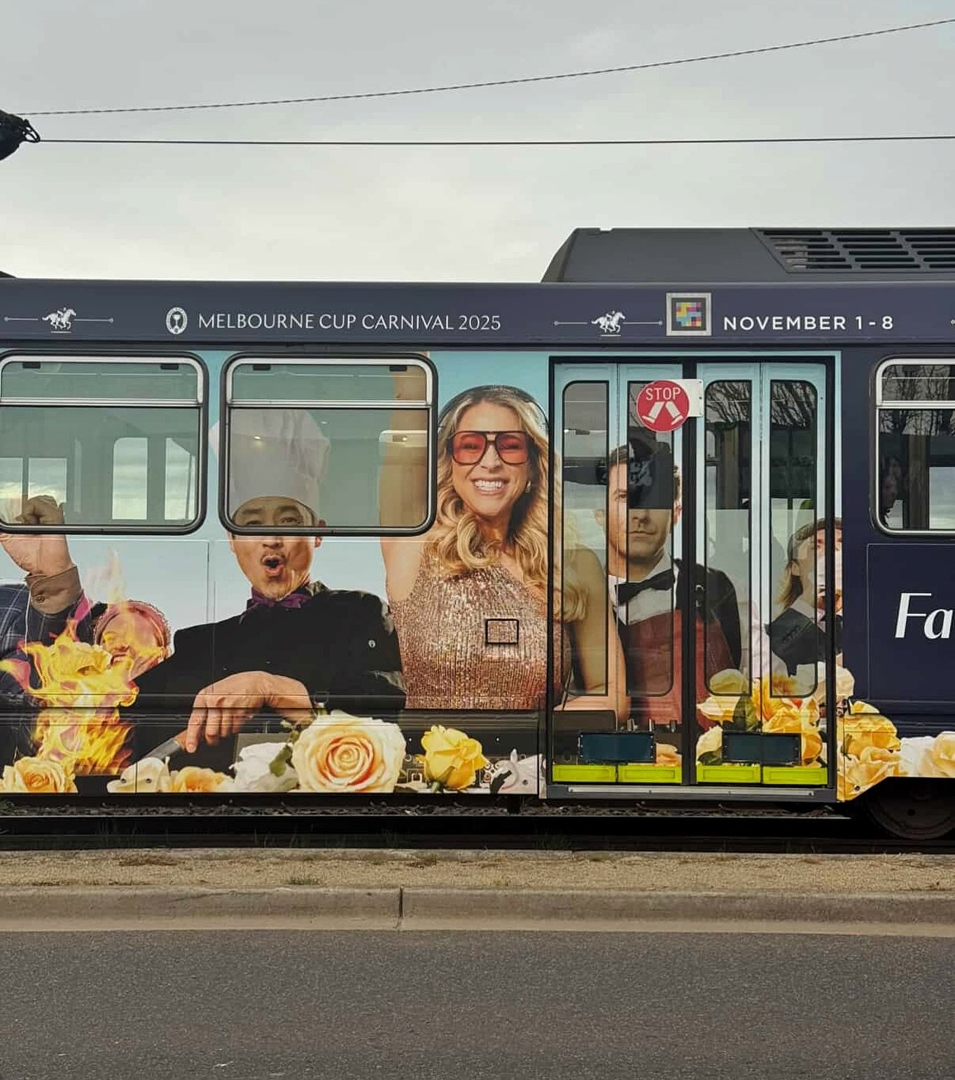 Well&hellip; here it is&hellip; 😝

My face printed across tram-length real estate and currently cruising through Melbourne.

If you see me out there, smile back! 😄