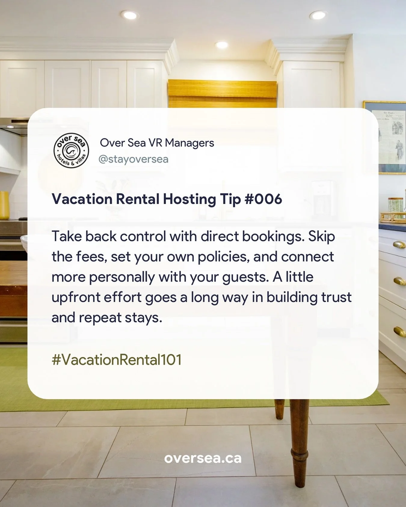 Tired of high fees and limited control? 🧾

Tip #006 is all about direct bookings, and we make it easy to get started.

If your Airbnb listing is already optimized, our Direct Booking Expansion product is your next move. We&rsquo;ll integrate the tec