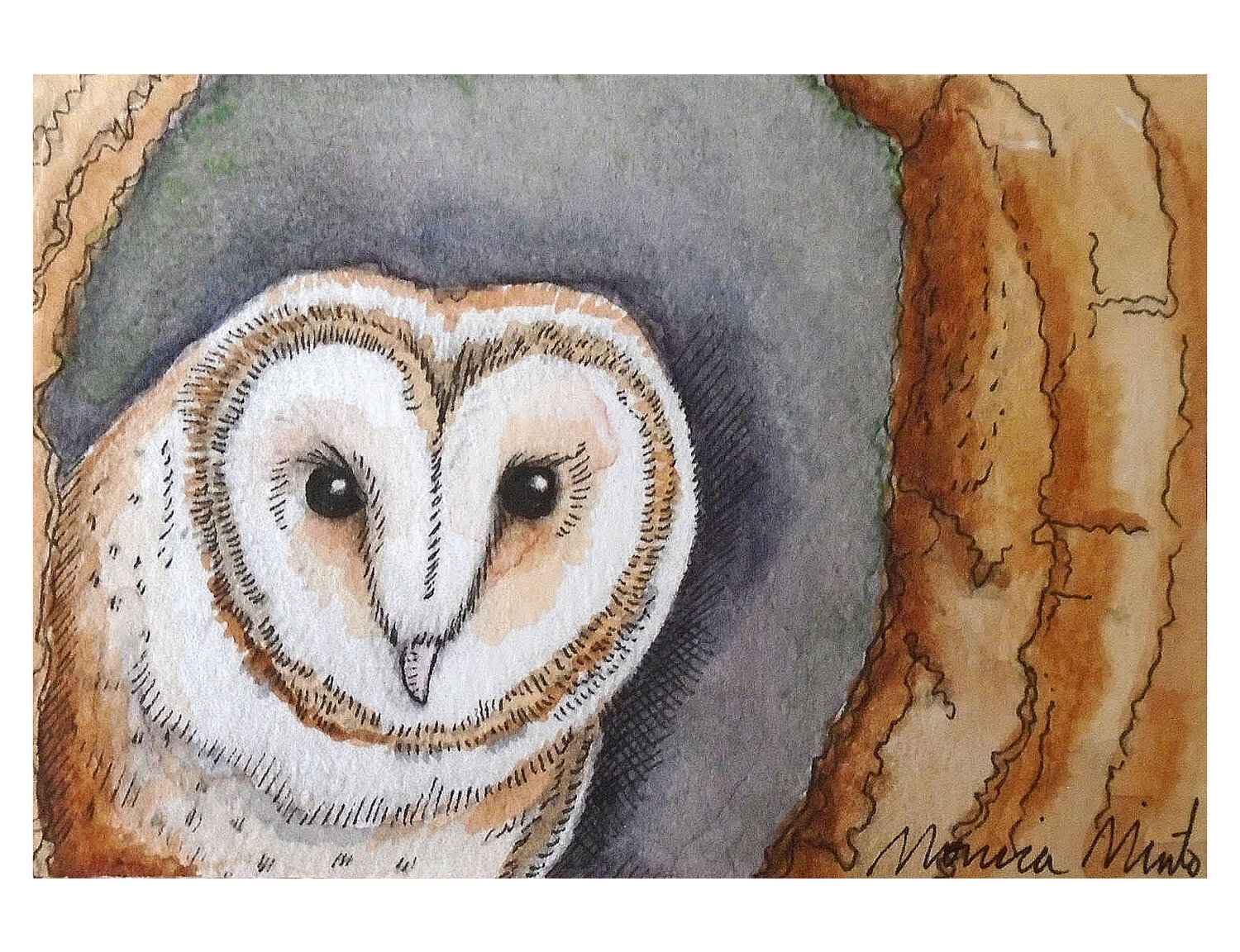 ACEO owl