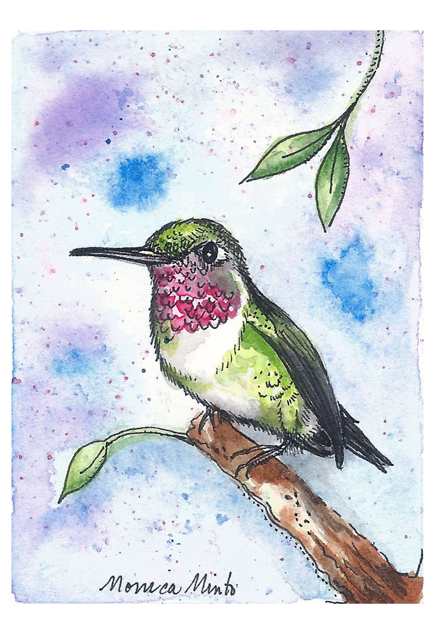 hummingbird ACEO