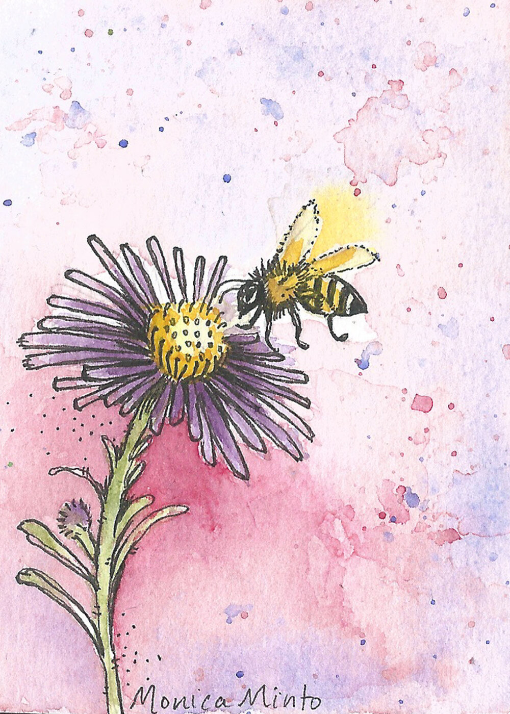 aster and bee ACEO lr.jpg