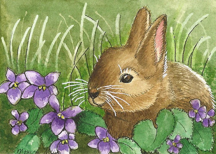 rabbit and violets ACEO copy.jpg