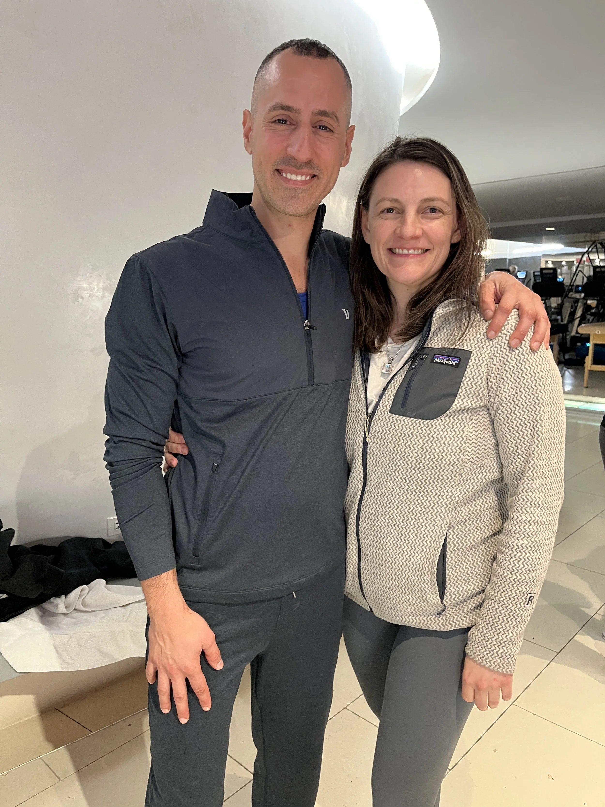 Heather and Jonathan after strength training at Pure Strength NYC.
