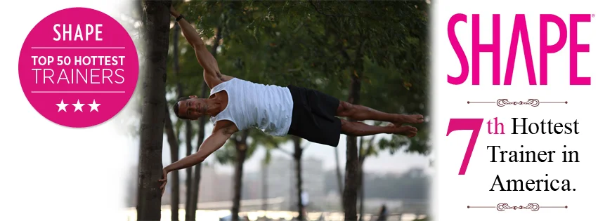 Jonathan Angelilli doing the human flag - Strength training in Chelsea NYC