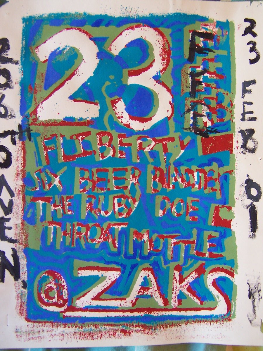 Band Flyer, February 2001, Ink on Paper