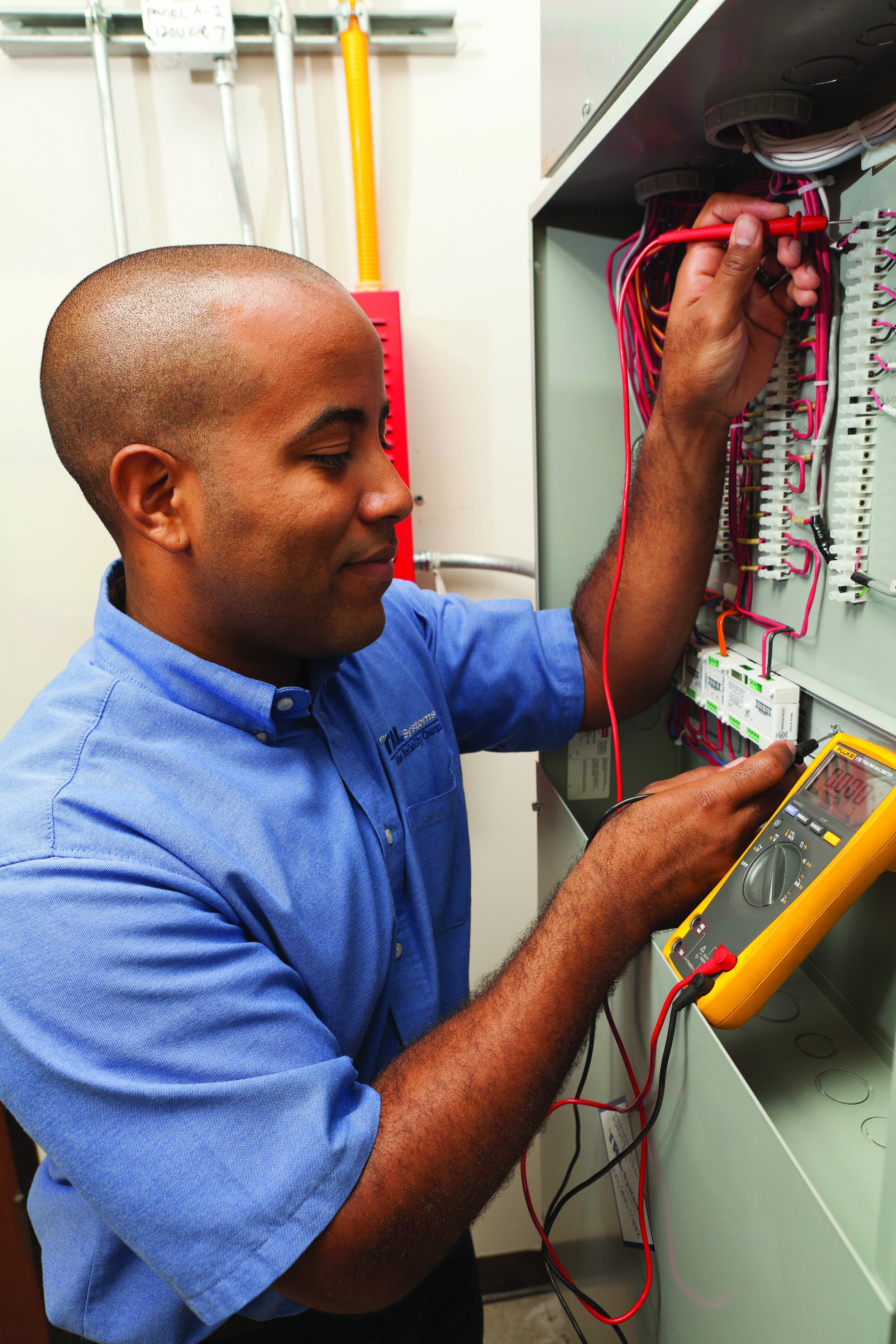 TRL Systems Technician monitoring levels
