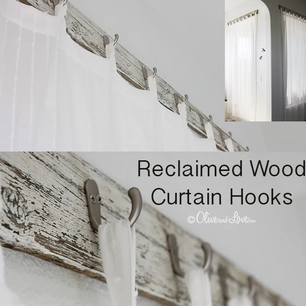 Bathroom Shower Curtains with Reclaimed Wood