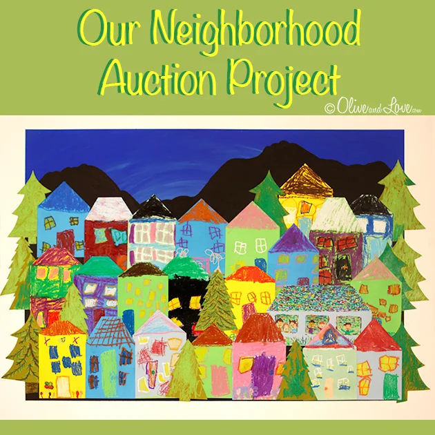 Our Neighborhood - Children's Auction Art project