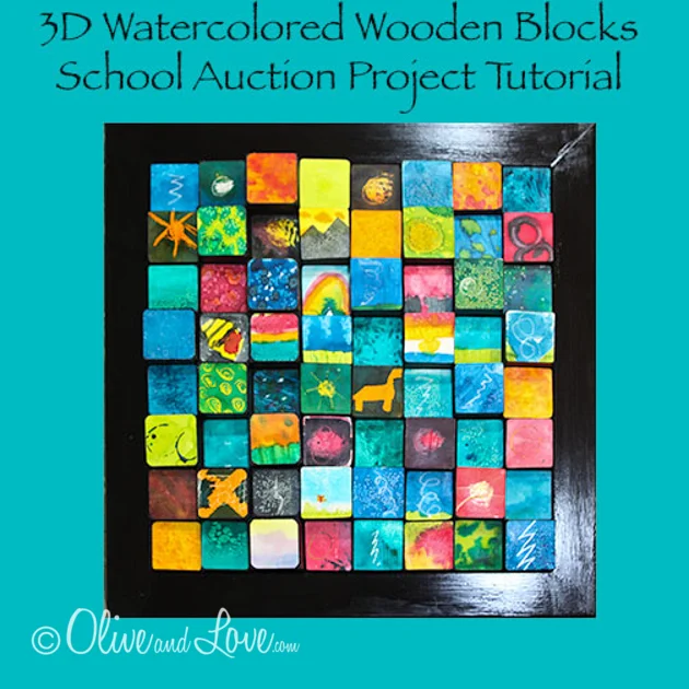 3D wooden blocks - Children's Auction Art Project