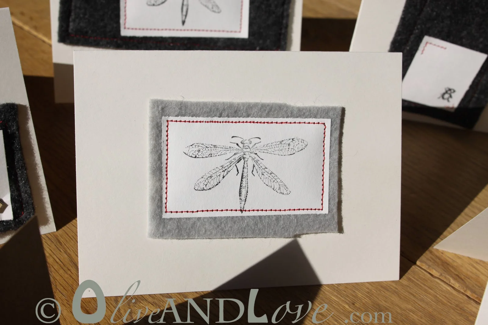 Sewing, Stamping and Felt Gift Cards