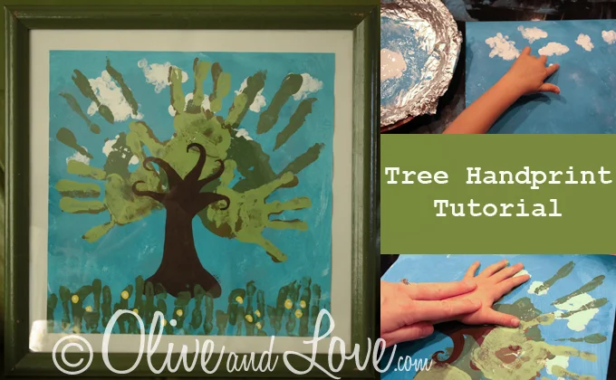 Hand Print Tree Art