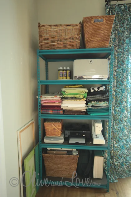 Spray Painting A Metal Shelf