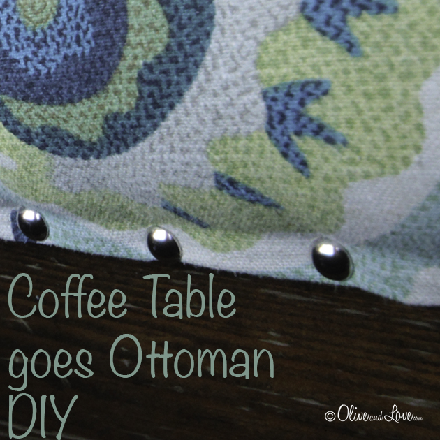 Transforming a Coffee Table into an Ottoman