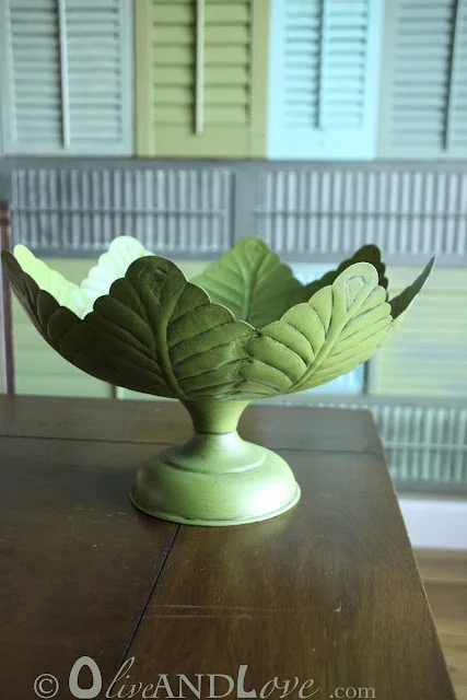 Spray Painting And Glazing A Metal Leaf Bowl