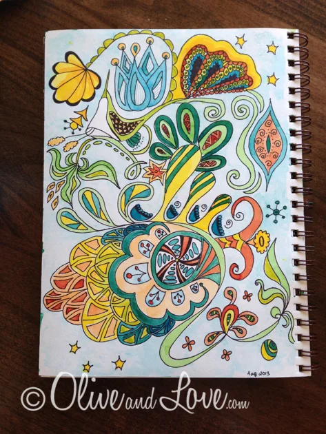 Pinterest Inspired Art Journal Entry