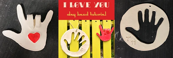 I Love You Hand Clay Project