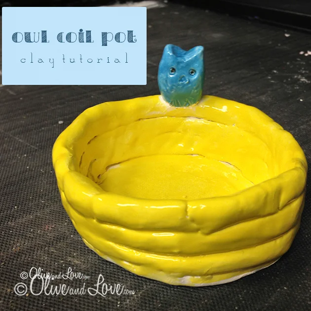 Owl Coil Pot Clay Project