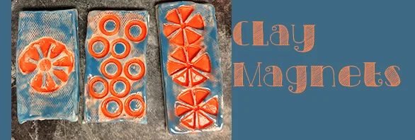 What do you do with the extra clay in elementary school? Make Clay Magnets!