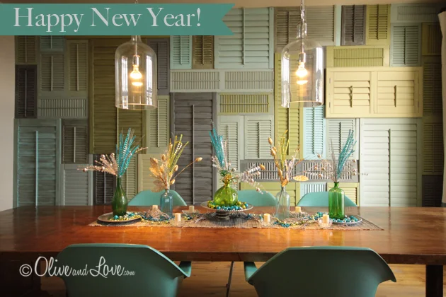 Happy New Year Sparkly Centerpiece