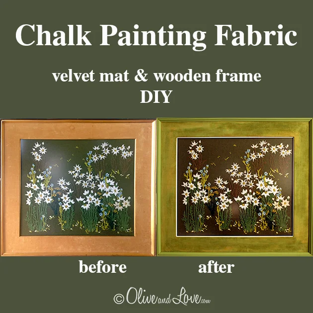 Chalk Painting A Fabric Mat